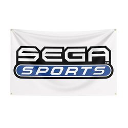 Scitoo Spanduk Spil Cetak Poliester Bendera Sega 3x5 Untuk Dekorasi 1 D 150 x 240cm