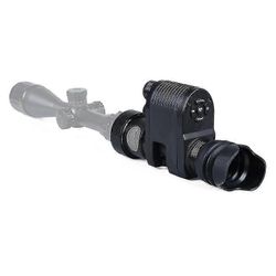 Digitaaliset yönäkö-monokulaariset lasit kivääriskoopeille, 850 nm: n valokuva-infrapuna-infrapunalaser IR-metsästyskamera pimeään havaintoon (musta)