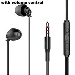 Headphones Universal In-ear 3,5 mm kablet støjreduktion Sleep Earphones Blød silikone lydisoleret hovedtelefon med Mircophone kablet headset Kontro...