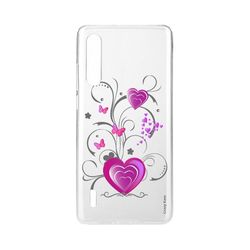 Crazy Kase Hull For Xiaomi Mi 9 Lite Blødt hjerte og sommerfugl