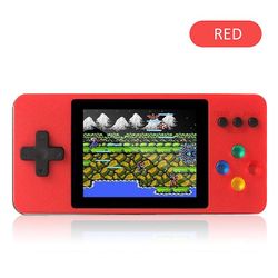 Ny generation håndholdt spil spiller med 3,0 tommer LCD Retro videospil konsol indbygget 500 spil pocket console til børn voksen RØD