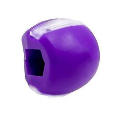 Silikone Facial Muscle Chew Enhed, kæbe og hals Masster Muskel Motion Ballpurple