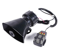 Ruili 100 watt 12 volt 5 lyd motorcykel bil lastbil lastbil højttaler høj sirene horn 105db med mikrofon