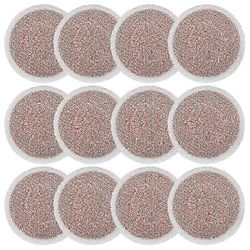 12 pakkausta raskaita hankaushöyrymoppityynyjä hain S7000AMZ / S7001 / S7201 höyrymopille, höyrylle ja hankaukselle kaikki Oranssi