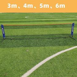 Bærbar Folding Simple 3m 4m 5m 6m Tennis Net Badminton Net