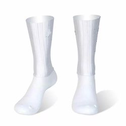 anti slip silikon sommer aero sokker whiteline sykling sokker menn sykkel sport kjører sykkel sokker calcetines ciclismo-3-l 39-45 (niubi)