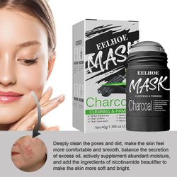 Eelhoe Grønn te Solid Mask Oil Control Rensing Akne Aubergine Mask Oil Control bamboo charcoal