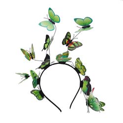Morsiushiustarvikkeet Uudet valokuvapäähineet Pääpanta Esty Suosittu Butterfly Hair Band Hiustarvikkeet Vihreä