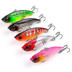 5pcs/set 6.5cm 10.5g Vib Fishing Lure Isca Kunstig Pesca Hard Bait Wobbler