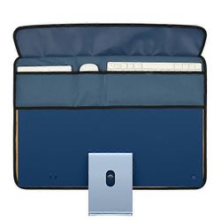 TXESIGN iMacille 24 tuuman tietokonenäytön näyttö pölysuoja PU-nahkainen säilytysholkki suojakotelo Ocean Blue