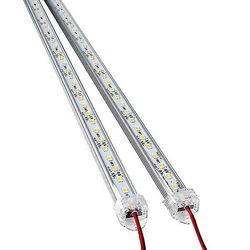 2kpl Dc 12v 50cm alumiini jäykkä led-nauhapalkkivalaisin (valkoinen)