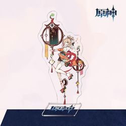 To-dimensionelle Yuanshen Spil Thunder General Gan Yu Walnut Akryl Beslag Style 10
