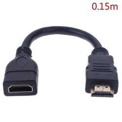 1kpl 15cm / 30cm Hdmi uros-naaras-jatkokaapeli Hdmi-suojanpidennysjohto 0.15m