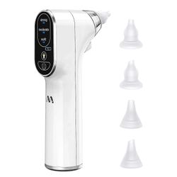 unbrand Nenäimulaite vauvalle - nenäpuhdistusaine 3 säädettävällä imutasolla ja 4 silikonikärjellä, sähköinen räkäimuri lämpimällä valolla syntynei...