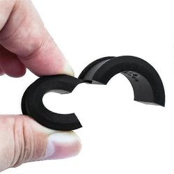 8kpl polkupyörän ohjaustangon silikonitiiviste 31.8 - 25.4 / 22.2 ohjaustangon tiiviste, ohjaustangon tiivisteadapteri Musta