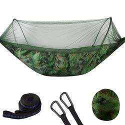 Blessed Velsignet Single Double Nylon Cloth Camping Myggenet Hængekøje Camouflage 290*140cm