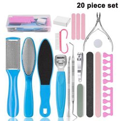 Grape Pp Pedicure Tool Set, fod Care Kit rustfrit stål fod død hudfjerner