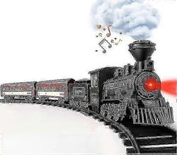 Metallinen sähköjunasarja pojille - Glow Up -henkilövaunu höyryveturilla