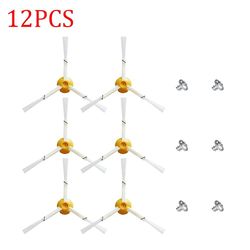6pcs Side Pensler & 6pcs Skruer Kit Til Irobot Roomba 800 900 Serie 860 870 880 890 960 980 990 Støvsuger dele