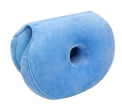 Coosilo Multifunktionel dobbeltfoldet komfortsædepude, memory foam baldepude himmelblå