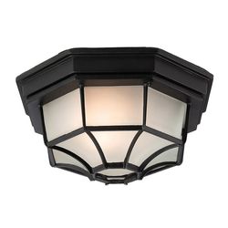 Firstlight Lighting Firstlight - 1 Light 6 Panel Lantern - Flush Loft Light Sort IP43, E27