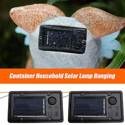 2x puutarhan aurinkoenergialla toimiva korvaava suorakulmainen LED-valolaatikko lyhtylampulle