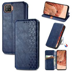 Gangxun Sag For Oppo A73/f17 Flip Cover Tegnebog Flip Cover Tegnebog Magnetisk Beskyttende Handytasche Sag Etui - Blå