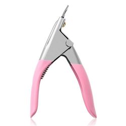 Nail Clippers Manicure Tip Cutter For Falske Negle Gel Nails Pink