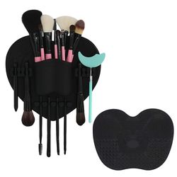 Grape Pp Makeup børste rengøringsmåtte, børsteholder til lufttørring