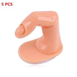 Falske Nail Art Finger Practice Model Fake Fingernegl Tips Holder Uddannelse Falsk Hånd Display Manicure Tools No nails