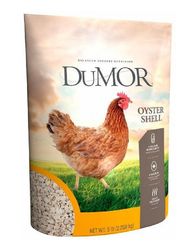 DuMOR 1000242 Oyster Shell Chicken Calcium Supplement -rehu 5 kilon pakkauksessa