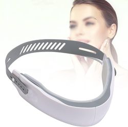 Linkrunning Puls ansigtsmassager, massagemaskine , formgivningsmassageapparat løfteanordning til reduktion af dobbelthage rød blå ledet ansigtsløft...