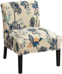 Linkrunning Trykt armløs stol slipcover stretch armløs accent stol dækker aftagelig accent tøfler stol betræk til stue spisestue hotel armløs accent c