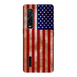 Crazy Kase Hull For Oppo Find X2 Pro I Silikone Soft 1 Mm, Usa Flag