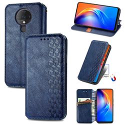 Kompatibel med Samsung Galaxy A50 / A50s / A30s Flip Case Etui Vintage Wallet Flip Cover med magnetisk lukning Coque - Blå