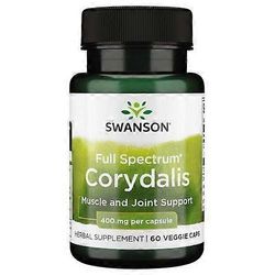 Swanson Vitamins Swanson-vitamiinit täyden spektrin Corydalis, 400 mg, 60 kasviskorkkia