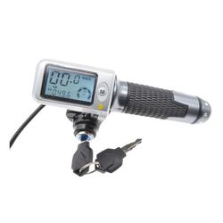 1 pari sähköisen polkupyörän kaasukahvaa LCD-näytöllä 36-60 V nopeudensäätökaasu sähköpyörä Scoolle As Shown