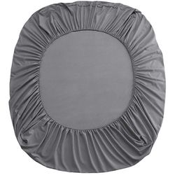 Mukava harmaa liuku asennettu lakana pestävä patjansuoja ohuille patjoille kotikäyttöön ihoystävällinen muotoilu 200.00X150.00X0.10CM