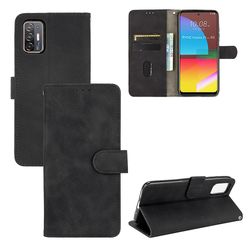 Etui til Htc Desire 21 Pro 5g Cover Premium Læder Med Kortholder Flip Folio Magnetisk Etui Coque - Sort