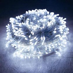 JWL-Thrisdar ulkona joulun LED-merkkijono 100M 800/1000LED keiju seppelevalot hääjuhliin Xmas Tree Garden patio Valkoinen 30m 300lights