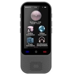S80 Pro tekoälykäännöslaite reaaliaikainen älykäs äänivalokuvakääntäjä 138 kieltä 18 offline-kannettavaa käännöstä Musta