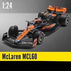 Huiyun 1:24 MCL60 2023 4 Lando Norris P2 Britannian GP Mclaren F1 81 Oscar Piastri Diecast Race SuperCar malli Kilpailuajoneuvot Lelut MCL60 81 v...