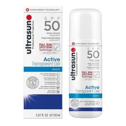 Ultrasun Active SPF50 Läpinäkyvä Geeli 150ml | Tehokas aurinkosuoja