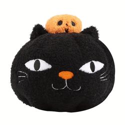 Scvvd Sjov Halloween græskar sort kat plys legetøj Kawaii klovn græskar legetøjsdukke græskar troldmand fyldt pi Guld 20cm