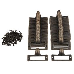100Pcs antikke fast skab skuffe etiket ramme kortholder 53x33mm zink legering