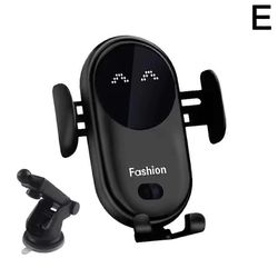 Puhelinteline S11-auton langattomalle laturille, ilmapistorasiaan Black with suction cup
