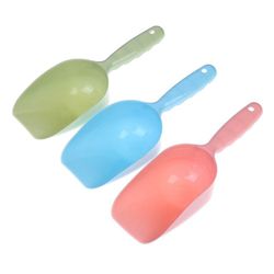 1pc Pet Feeding Shovel Cat Food Scoop stor kapacitet fortykkelse Cat Dog Spoon Plastic Shovel Pet Feeder Pink