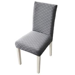 Stolebetræk 4 stykker Spisestol slipcovers Stretch Chair Cover Universal vaskbar aftageligt slipcover til spisestue kontor Hotel bryllup (4 stykker