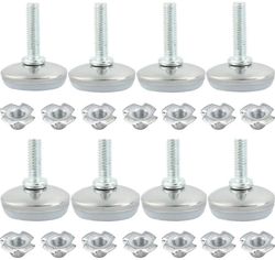 Xqday 20pcs justerbare ben til kabinet møbler ben metal justerbar rustfrit