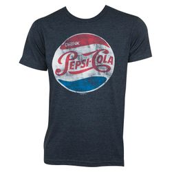 Pepsi Cola Vintage Logo Tee Shirt Blå X-Large